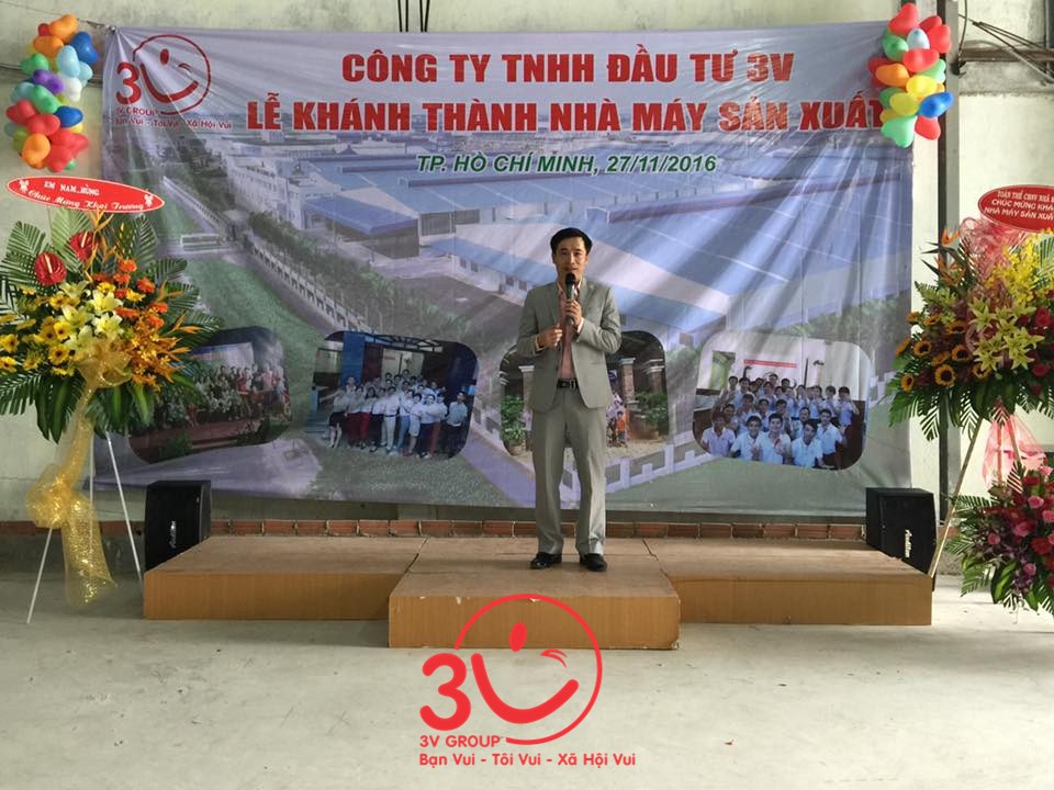 Khai mạc buổi Lễ Khánh thành, Tổng Giám đốc Lê Đức Hà đã phát biểu ghi nhận kết quả hoạt động sản xuất kinh doanh, và biểu dương thành tích mà cán bộ công nhân viên công ty